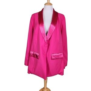 NWT Torrid 'Pink Peacock' Jacket/Blazer, Sz 3X